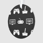Video-Spiel-themenorientierter Ornament (Vorderseite)