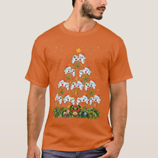 Video-Spiel-Weihnachtsbaum-Dekor Lustig Gaming Gam T-Shirt