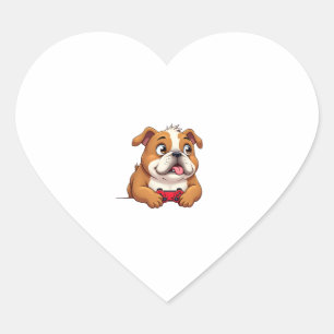 Video-Spiele für Hunde (4) Herz-Aufkleber