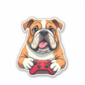 Video-Spiele für Hunde (6) Aufkleber (Vorderseite)