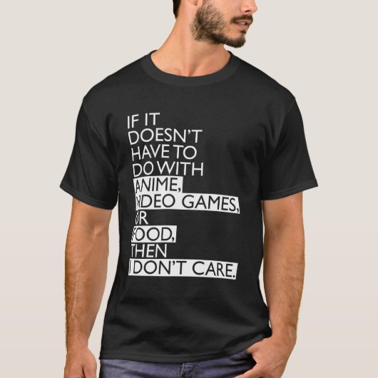 Video-Spiele oder Lebensmittel T-Shirt (Vorderseite)
