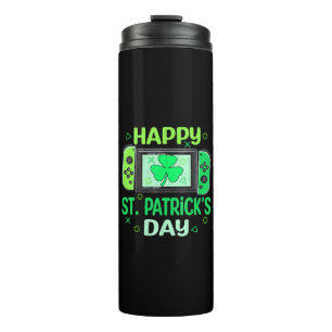 Video-Spieler Kleeblatt Frohen St. Patrick's Tag Thermosbecher