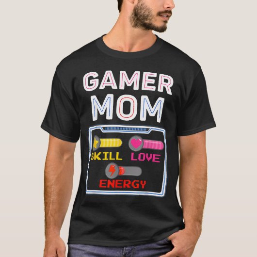 Video-Spieler-Mutter Gaming-Liebhaber Junge Mädche T-Shirt (Vorderseite)