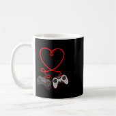 Video-Spieler Valentinstag mit Controllern Herz  Kaffeetasse (Links)