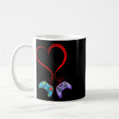 Video-Spieler Valentinstag Videospiel-Controller H Kaffeetasse (Links)