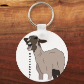 Video Star Ziege schreien! Schlüsselanhänger (Vorderseite)