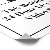 Video Surveillance Sign Poster (Ecke)