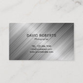 Video- und Fotografy Drone Service Metal Visitenkarte (Rückseite)