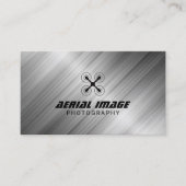 Video- und Fotografy Drone Service Metal Visitenkarte (Vorderseite)