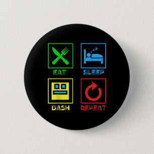 Video-Videowiedergabe für Videospiele Geometrie de Button