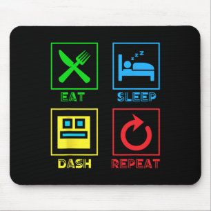 Video-Videowiedergabe für Videospiele Geometrie de Mousepad