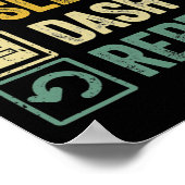 Video-Videowiedergabe für Videospiele Geometrie de Poster (Ecke)