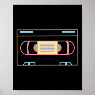 Video Vintage Old School 80er 90er Retro Poster