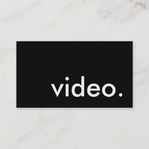 video. visitenkarte