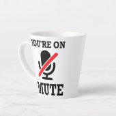 Videoanruf, Arbeit von Zuhause, Sie sind auf stumm Milchtasse (Linke Ecke)