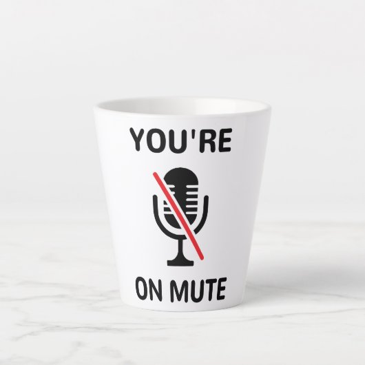 Videoanruf, du bist auf Mute Milchtasse (Vorderseite)