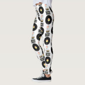 Videoband Vinyl LP Muster Leggings (Links)