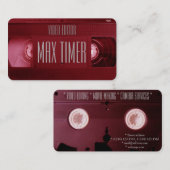 Videobandabdeckung VHS-Kassette Visitenkarte (Vorne/Hinten)