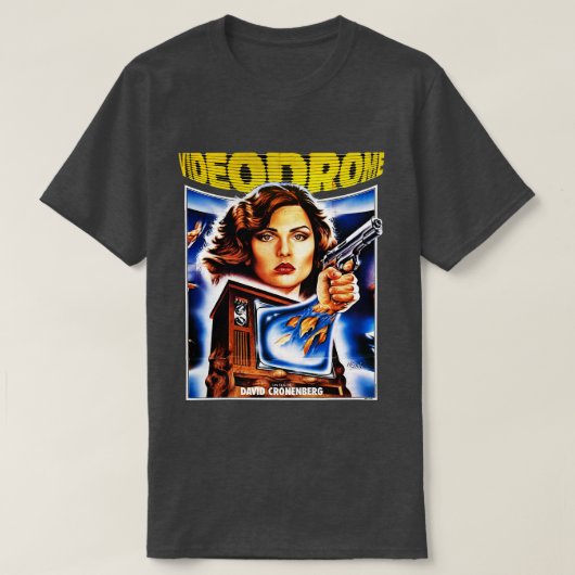 VIDEODROME 1983 Poster T-Shirt (Design vorne)