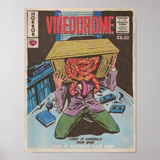 Videodrome Movie Poster (Vorne)
