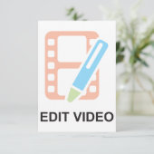 Videoeinladungen bearbeiten einladung (Stehend Vorderseite)