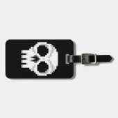 Videogame Death Skull - Pixel Art Gepäckanhänger (Vorderseite horizontal)