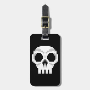 Videogame Death Skull - Pixel Art Gepäckanhänger