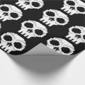 Videogame Death Skull - Pixel Art Geschenkpapier (Ecke)