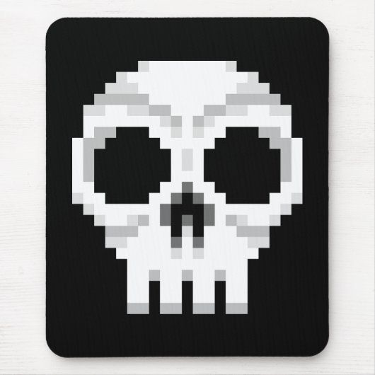 Videogame Death Skull - Pixel Art Mousepad (Vorne)