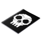 Videogame Death Skull - Pixel Art Notizblock (Linke Seite)