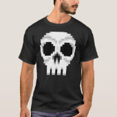 Videogame Death Skull - Pixel Art T-Shirt (Vorderseite)