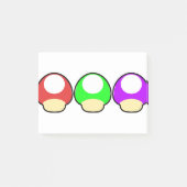 Videogame-Pilze Post-it Klebezettel (Vorderseite)