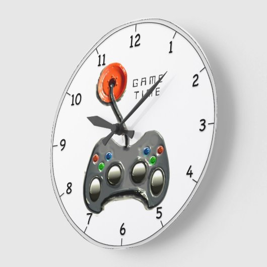 VideoGamer Große Wanduhr (Winkel)