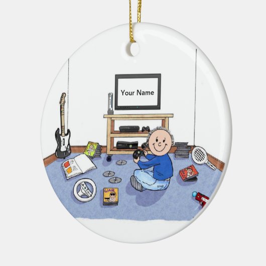 VideoGamer - Mann Keramik Ornament (Links)