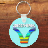 Videogamergal-Schlüsselanhänger Schlüsselanhänger (Vorderseite)