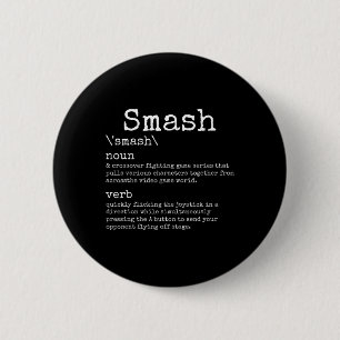 Videogames Smash Definition Funny Video Game Gamer Button