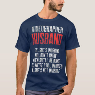 Videograf arbeitet Videografie Filmemacher Geschen T-Shirt