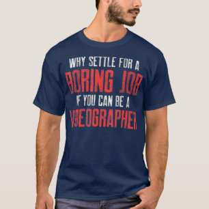 Videograf Settle Videografie Filmemacher Geschenk T-Shirt