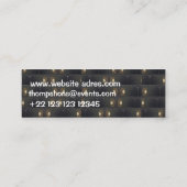 Videografie-Visitenkarten Mini Visitenkarte (Rückseite)