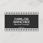 🎞️ Videografin Filmmaker Custom QR Telefonnummerkarte (Vorderseite)