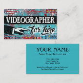 Videografin für die Vermietung von Visitenkarten - Visitenkarte (Vorne/Hinten)