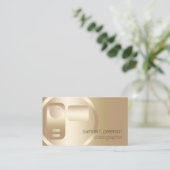 Videographer Elegant Gold Video Strip Symbol Visitenkarte (Stehend Vorderseite)