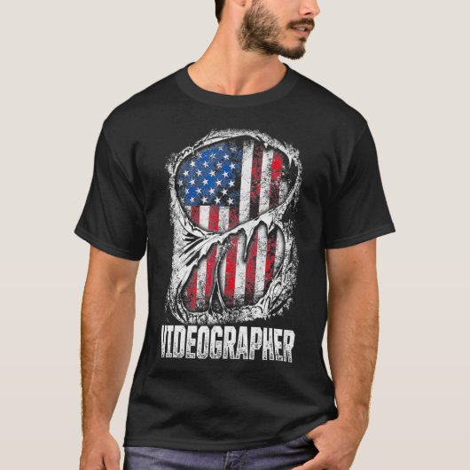 Videographer Info Videografie Filmmaker Geschenk T-Shirt (Vorderseite)