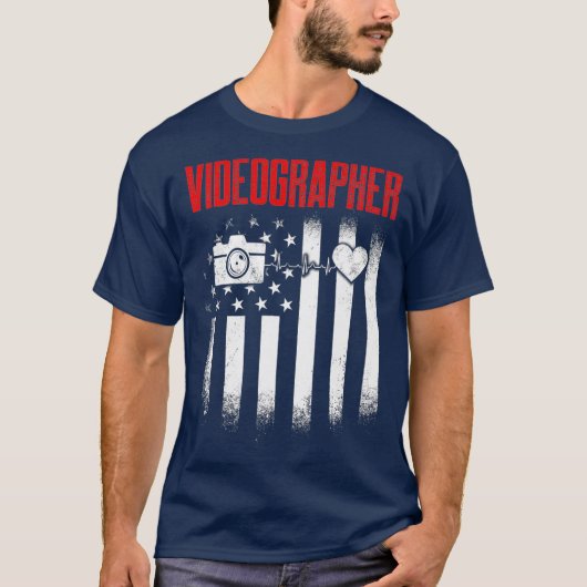 Videographer Info Videografie Filmmaker Geschenk T-Shirt (Vorderseite)