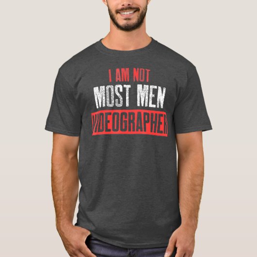 Videographer Most Men Videographic Filmmaker Gesch T-Shirt (Vorderseite)