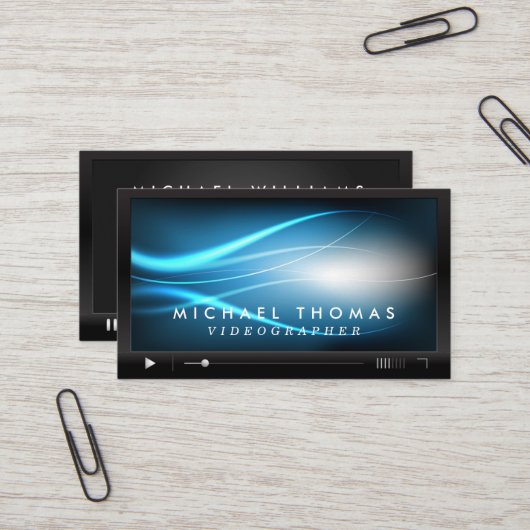 Videographer Visitenkarten Visitenkarte (Vorderseite/Rückseite Beispiel)