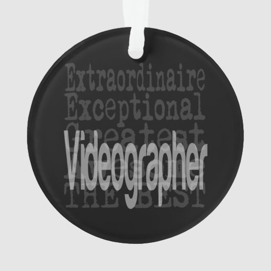 Videographin Extraordinaire Ornament (Rückseite)
