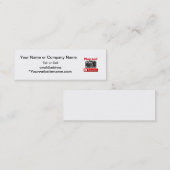 Videoherrschaft YouTube unterzeichnen und spielen Mini Visitenkarte (Vorne/Hinten)