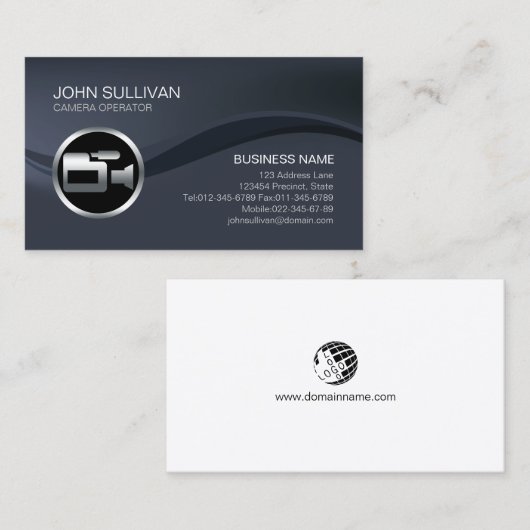 Videokamera-Bediener Visitenkarte (Vorne/Hinten)