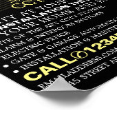 Videokamera, CCTV-Sicherheitswerbung Poster (Ecke)